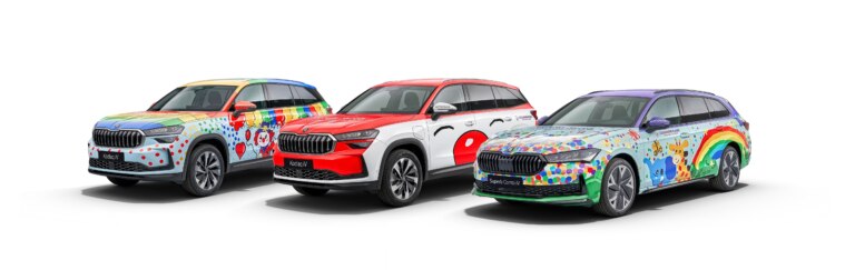 Škoda Auto předala na Zlín Film Festivalu tři automobily organizaci Zdravotní klaun