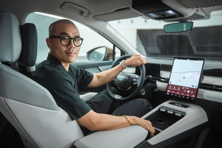Even opening the door is an experience, says the designer of the Peaq SUV