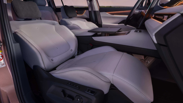 Even opening the door is an experience, says the designer of the Peaq SUV