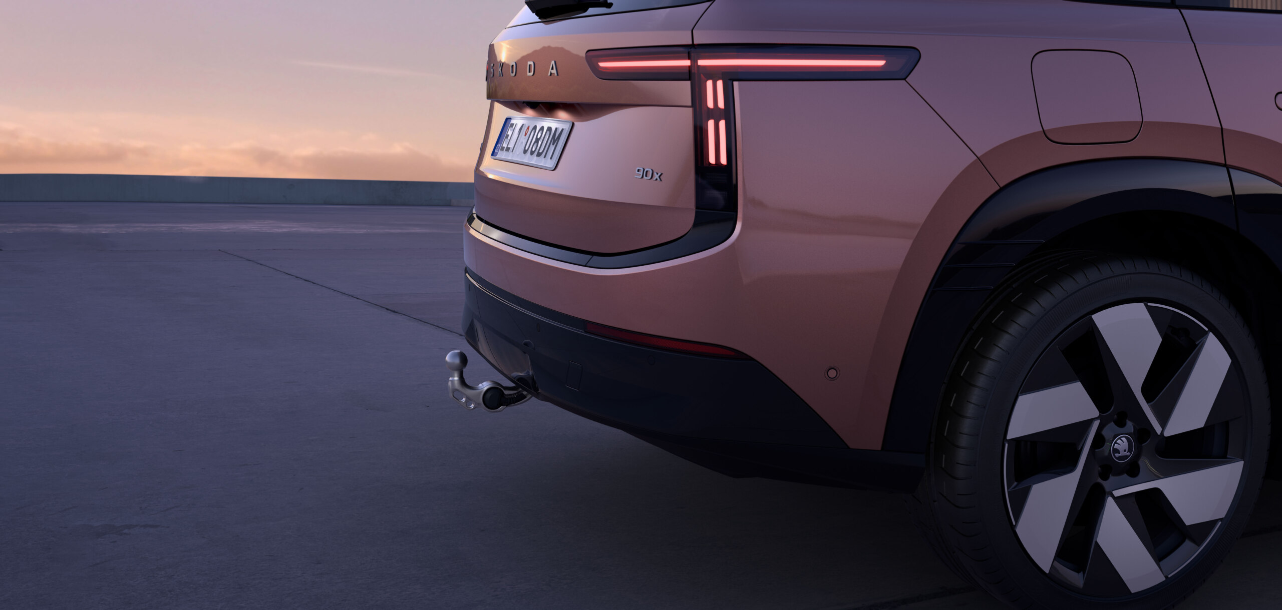 The T-shaped headlights have become a signature feature of Škoda cars