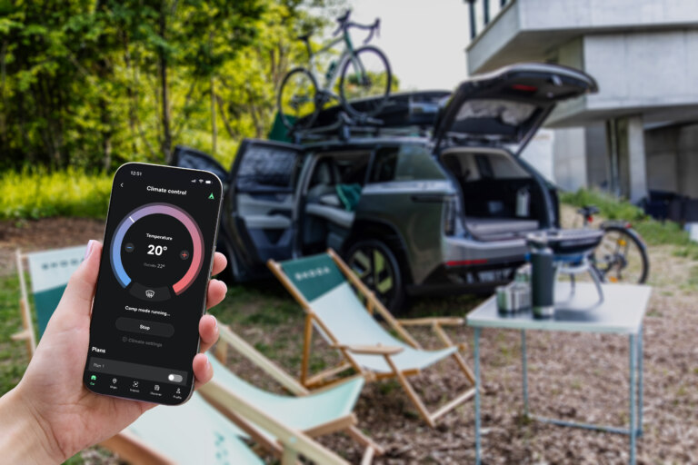 Režim kempování nově v aplikaci MyŠkoda: pohodlné nocování v elektromobilech