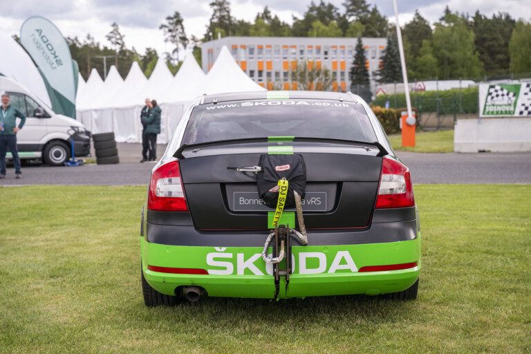 Octavia Bonneville na akci Sosnová Classic. V současnosti odpočívá v muzeu Škoda.