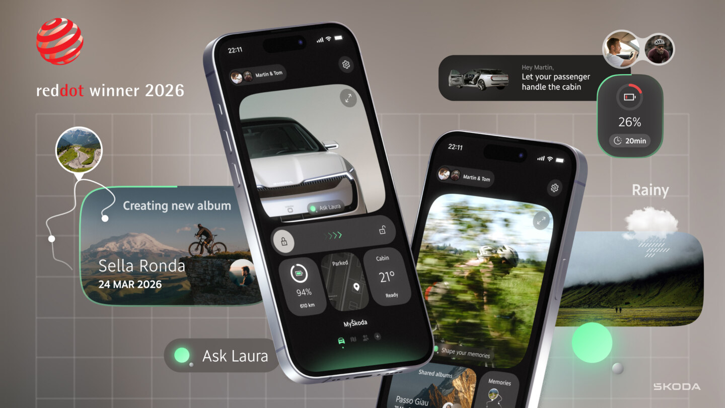 Škoda receives Red Dot Award for its Vision App concept