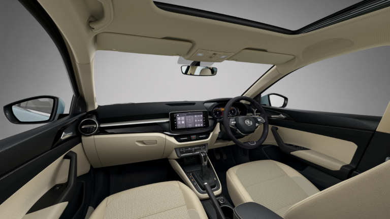 The Prestige trim level is available with a high-quality-looking light beige interior