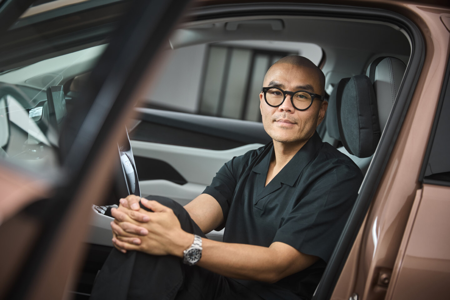 Even opening the door is an experience, says the designer of the Peaq SUV