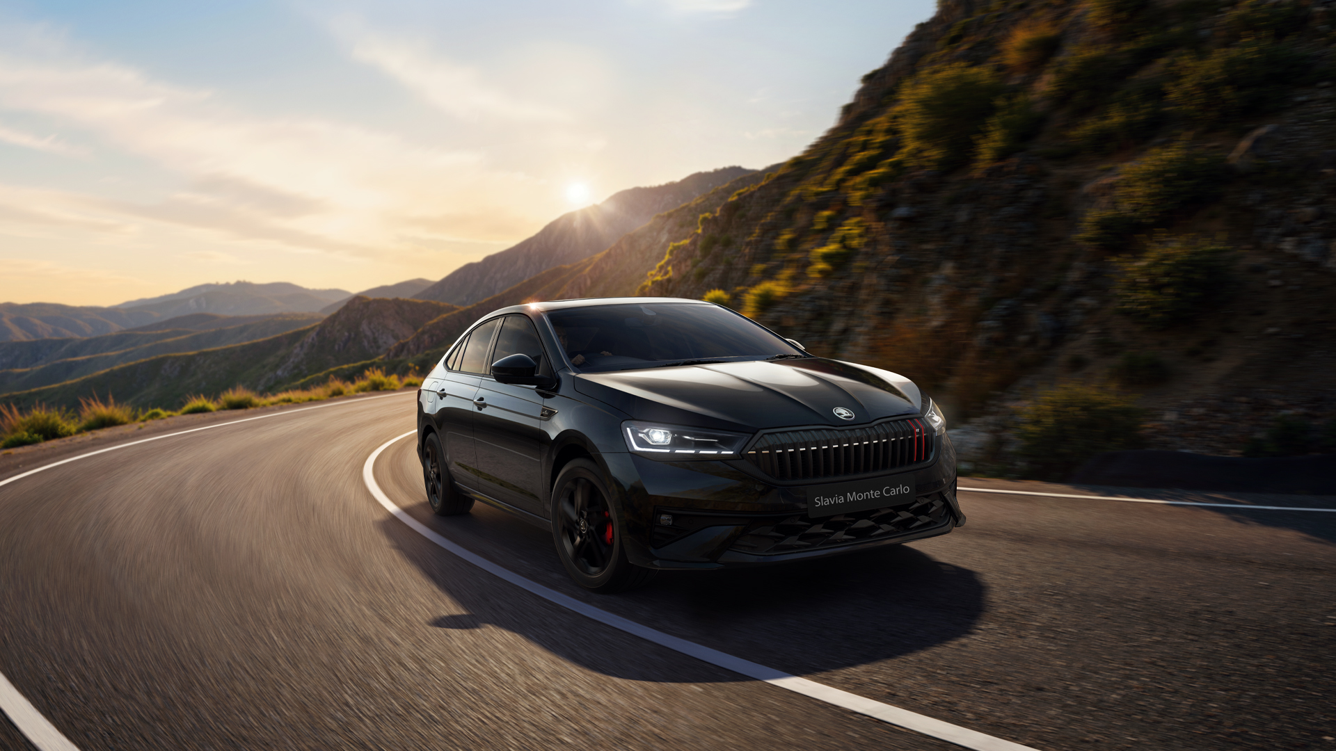 The new Škoda Slavia features a refreshed look and an exclusive colour