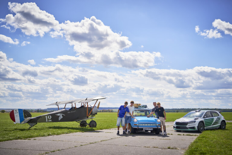 The Škoda Fabia RS Rally2 rally car commemorated this year's 125th anniversary of Škoda Motorsport.