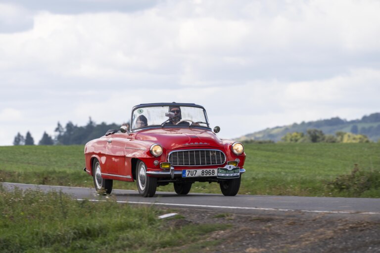 The beautiful weather tempted convertible drivers to put down their tops.