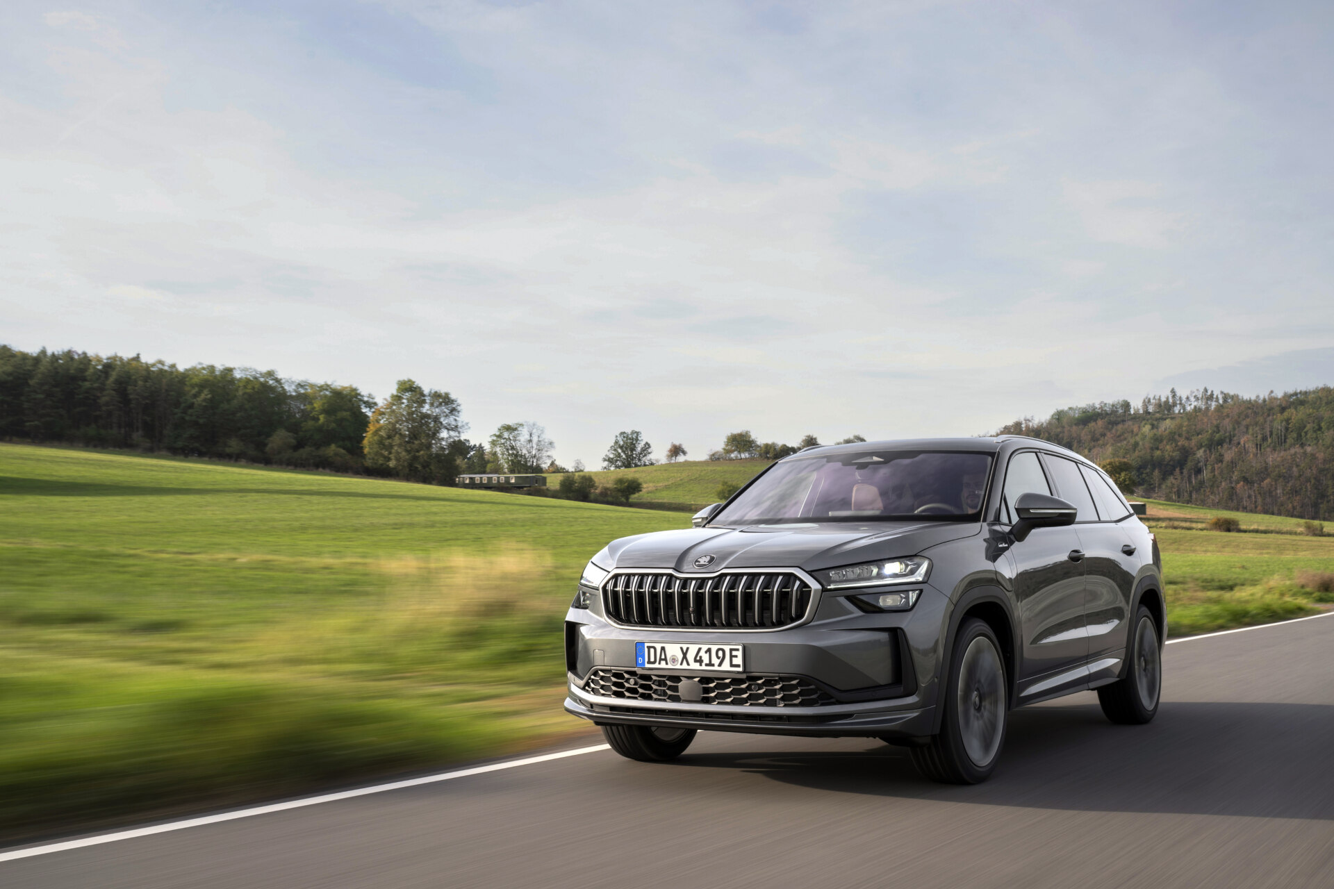 Škoda Kodiaq Laurin & Klement 2026, вид спереди три четверти